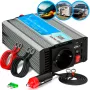 Auto-spanningsomvormer Extralink OPIM-500W 12V, 500W gemodificeerde sinus, aluminium behuizing, actieve koeling