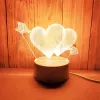 Nachtlamp Extralink HOME 3D optische illusie 'Pierced Hearts' USB nachtlamp