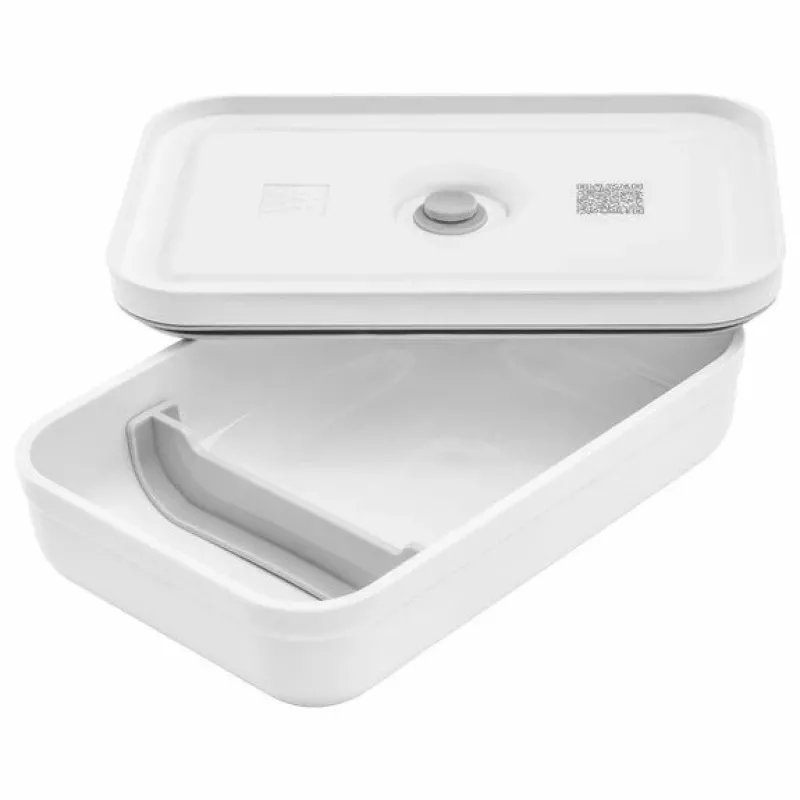 Lunchcontainer ZWILLING FRESH & SAVE 1 l, kunststof met siliconenafdichting, grijs/wit