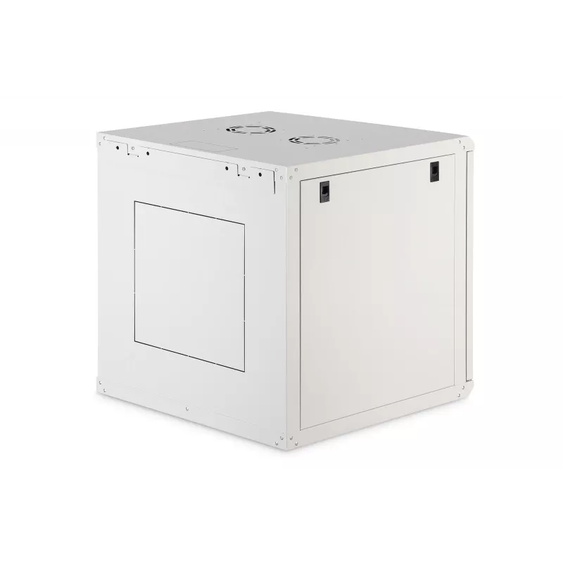 Wandmontagerack DIGITUS Dynamic-N 12U 600x600 mm IP20, slot met sleutel, kabelmanagement, ongemonteerd
