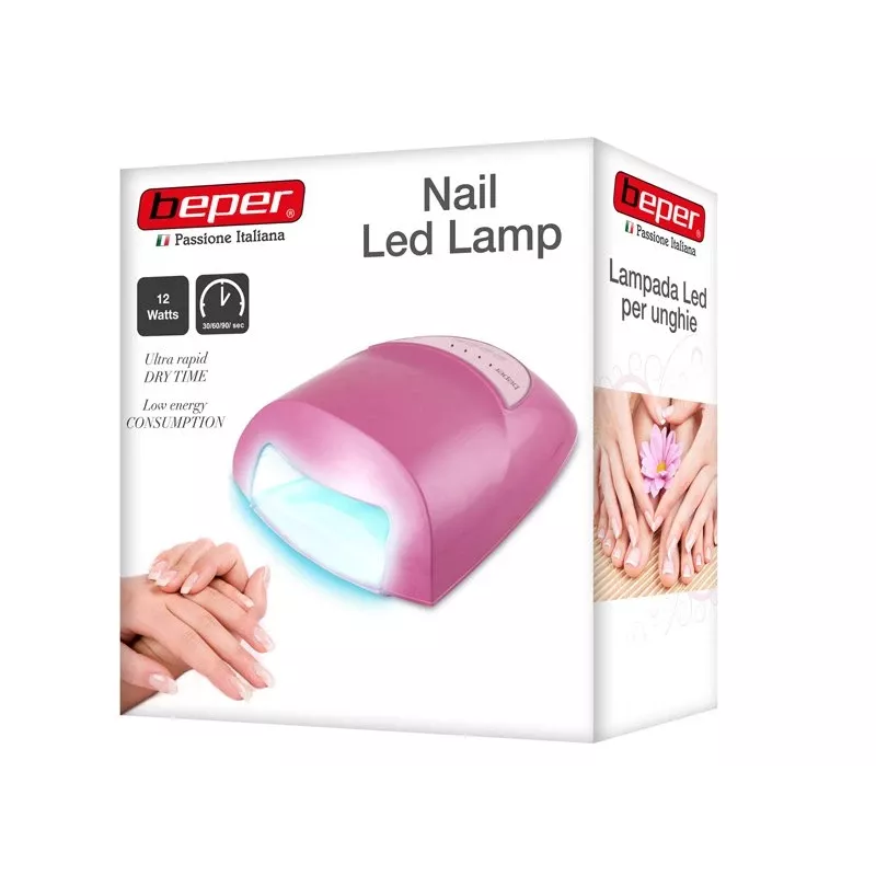 Beper 40.992 LED-nagelgellamp, timer 30/60/90 s, 12 W