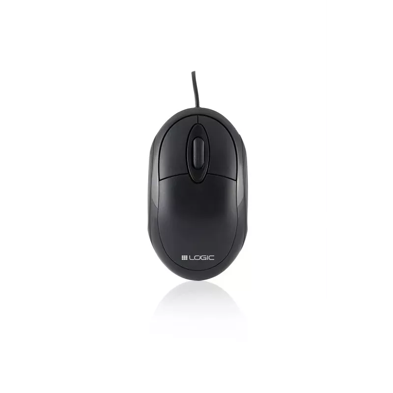 Logic Lm-11 - muis - optisch - bedraad - USB - zwart