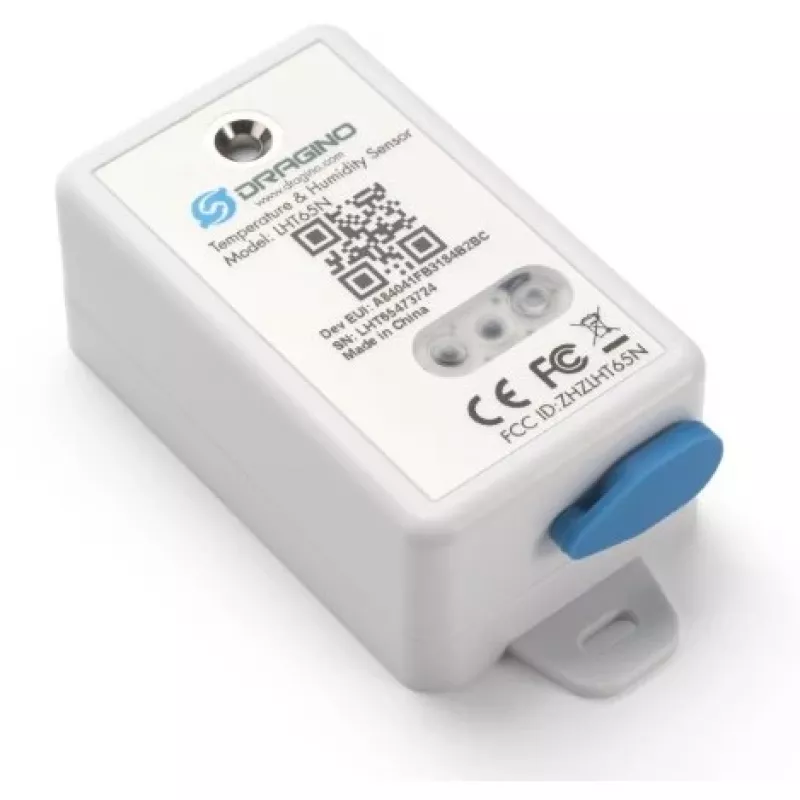 DRAGINO LoRaWAN temperatuur- & vochtigheidssensor LHT65S-EU868-E3 — LoRaWAN EU868 omgevingssensor