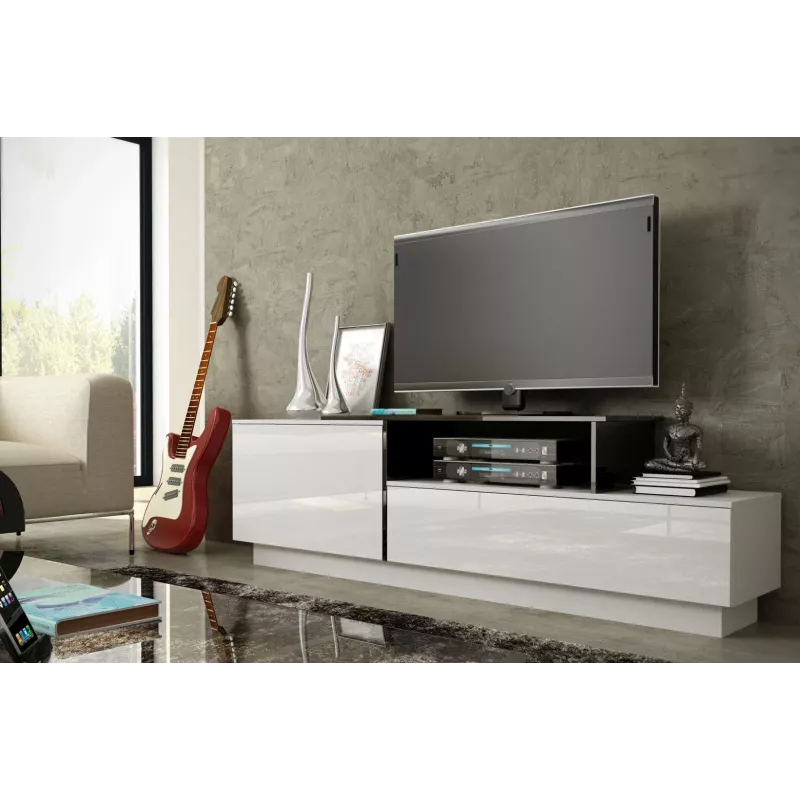 Cama TV-kast SIGMA 3 180 wit/wit glanzend + zwart