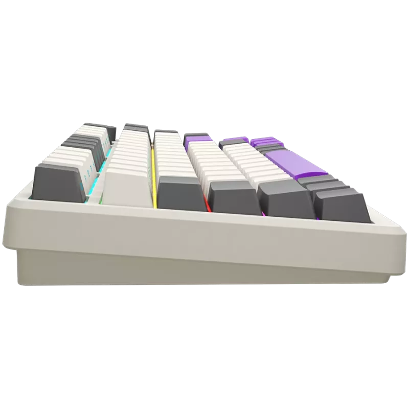 LORGAR KBP7075W, Draadloos 75% Mechanisch Gaming-toetsenbord Pro, Beige, EN-layout
