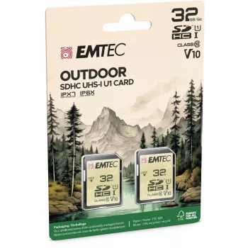 Flashgeheugen Emtec 32 GB UHS-I U1 V10 Outdoor ECMSD32GHCU1ORP