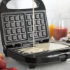 Dubbel wafelijzer Progress EK5852PVDE – dubbele platen, antiaanbaklaag, instelbare temperatuur
