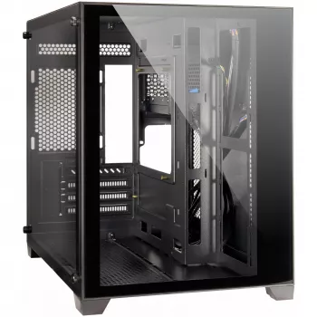 PC-behuizing Inter-Tech C-501 Aspect midi tower zwart