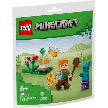 Bricks Minecraft 30732 Alexs kampvuurconflict