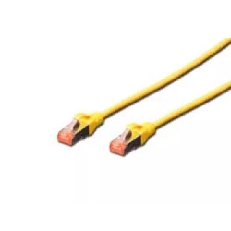 DIGITUS CAT6 S/FTP patchkabel, 5 m, geel, 10-pack