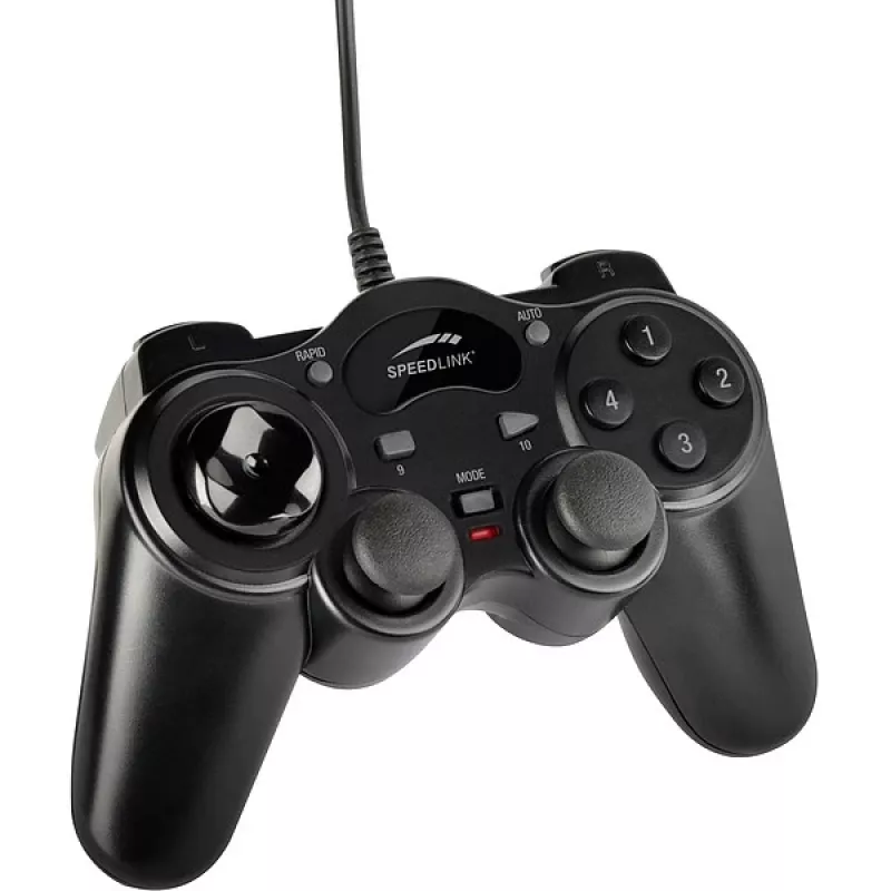 Speedlink THUNDERSTRIKE SL-6515-BK Gamepad voor pc, zwart