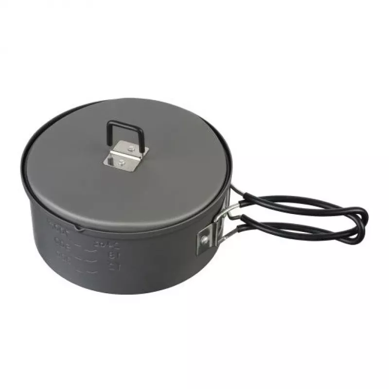 ESBIT PT1100HA Campingkookgerei – aluminium pan 1,1 L, Ø14,8 cm, 227 g, zwart