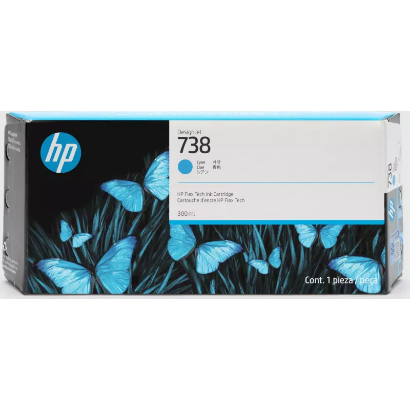Inktcartridge HP 498N4A 738 zwart compatibel met HP-printers, zwarte vervangende inkt