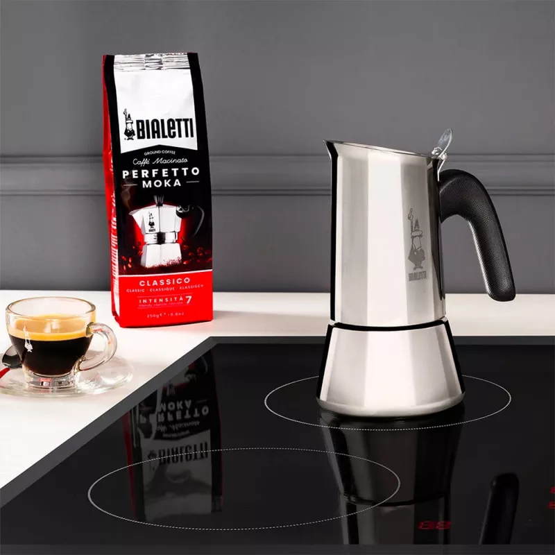 Mokkanne BIALETTI Venus Box 0,1 L RVS, 2 kopjes, polypropyleen handgreep
