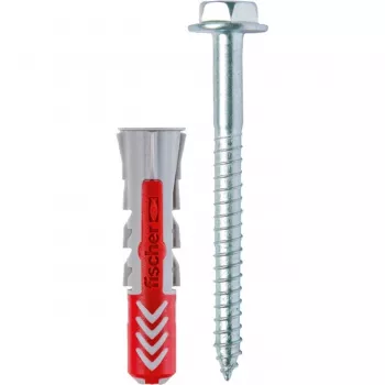 FISCHER PLUG DUOPOWER 10x50 S 25 stuks MET SCHROEF