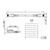 Metz 1308455077-E Ethernet-patchkabel geel