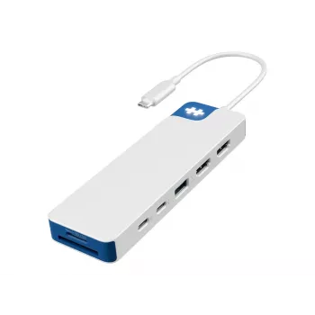 Hyper HyperDrive Flex 9-poorts dual-4K-HDMI-dock, wit/blauw | HD4103BUGL | aantal HDMI-aansluitingen 2