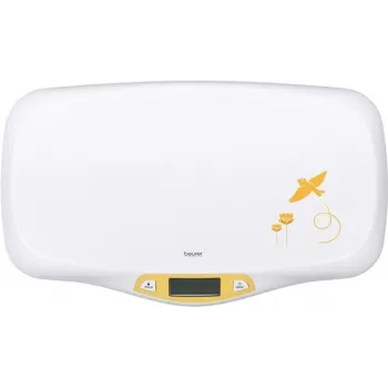 Babyweegschaal Beurer BY80 - digitale babyweegschaal, 20 kg, 5 g, wit/geel