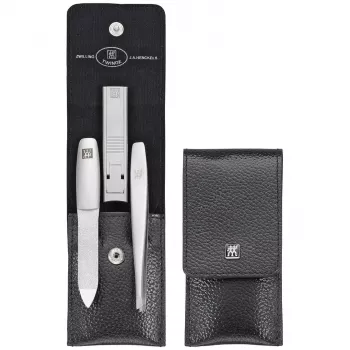 Manicure-pedicure cadeauset ZWILLING 97119-004-0 zwart RVS 4-delig