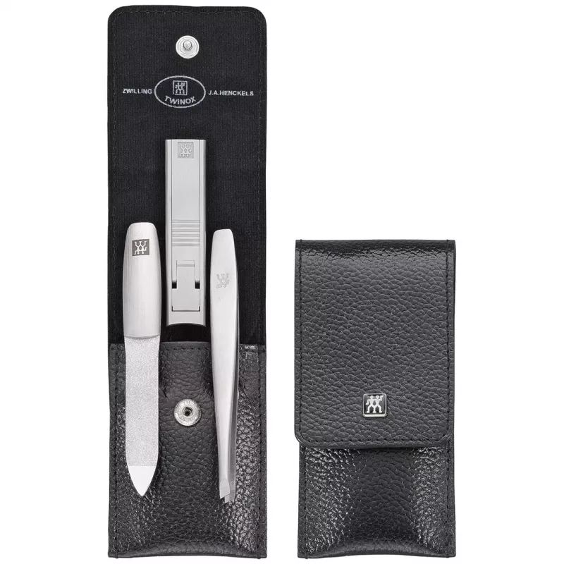 Manicure-pedicure cadeauset ZWILLING 97119-004-0 zwart RVS 4-delig