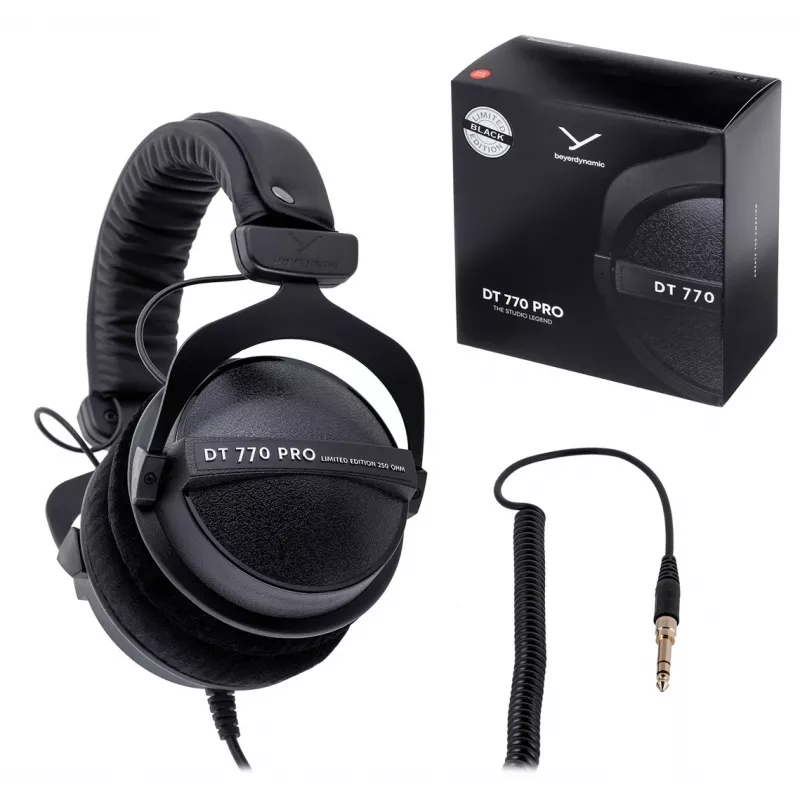 Hoofdtelefoon Beyerdynamic DT 770 PRO 250 OHM zwart limited edition