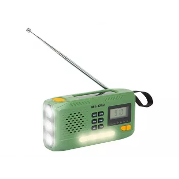 Draagbare AM/FM-zonneradio BLOW RA13 77-551# – licht, batterijloos zonne-opladen