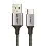Ugreen USB-A/USB-C QC 3.0 3A 2m US288 kabel (grijs)