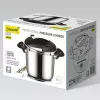 Maestro MR-2901 snelkookpan, 6 L, 22 cm, zilver, 80 kPa