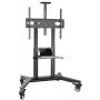 Mobiele TV-standaard ONKRON TS1871-B voor 55–90 inch televisies, zwart, in hoogte verstelbaar, wielen