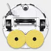 Mopped-set voor KARCHER RVM 4 (2.269-130.0) geel, wit