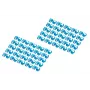 DIGITUS - kabelclips met kleurcodering - voor patchkabels - blauw (verpakking van 100) (A-CC-B)
