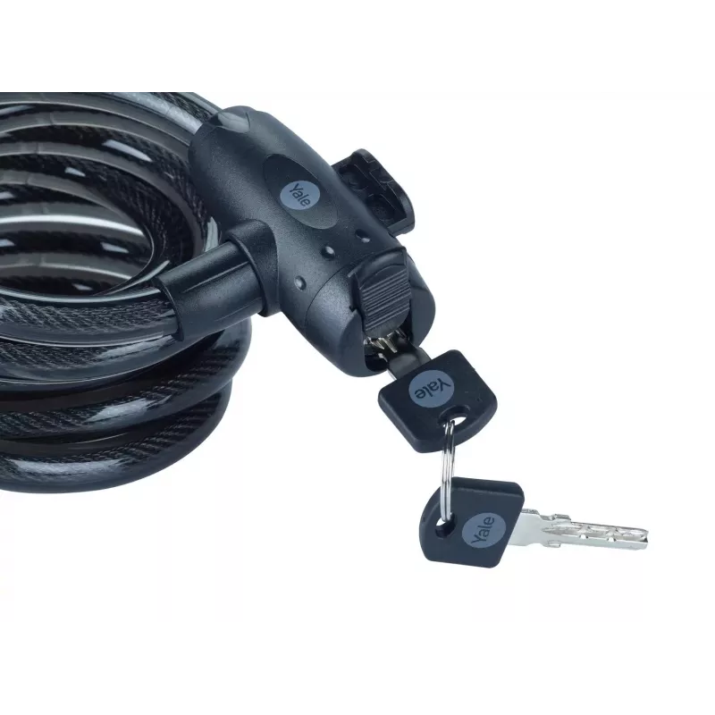 12 mm stalen fietsslot met sleutel - YCK0/12/200/2 zwart
