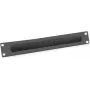 VALUE rackafdekking met borstel voor kabeldoorvoer – RAL 9005 – 2U – 25,4/48,3 cm (10 inch/19 inch)