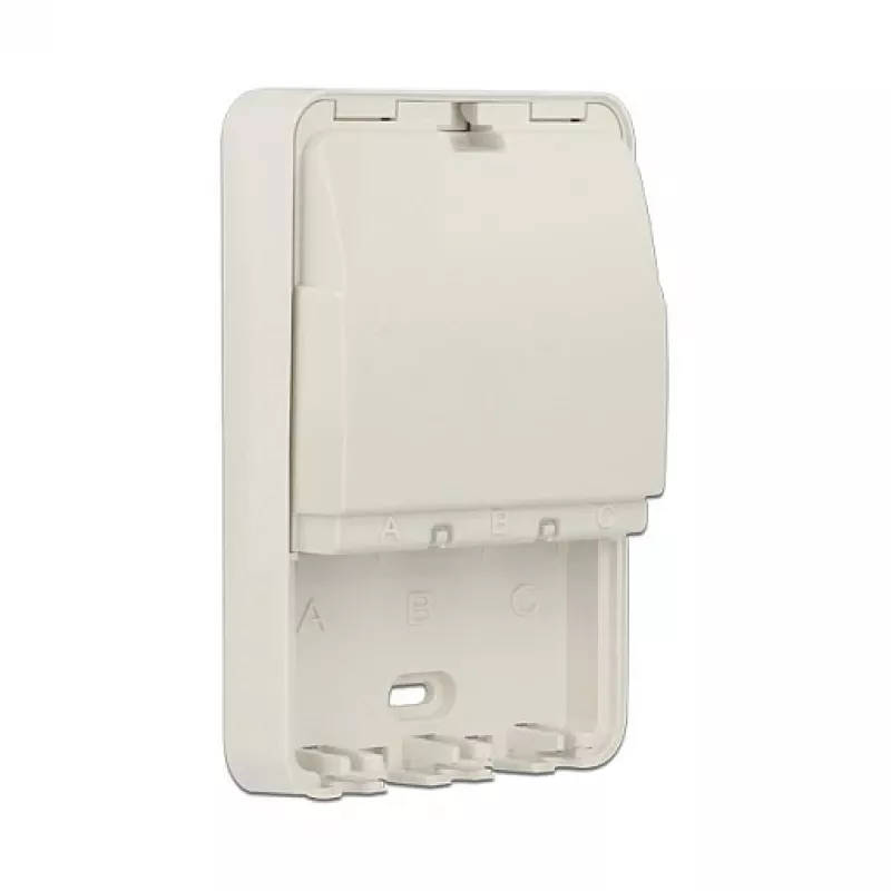Opbouw- en verdeeldoos DELOCK 86262, wit, 82×120×31 mm