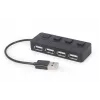 USB 2.0-interfacehub Gembird UHB-U2P4-05 met 4 USB-aansluitingen