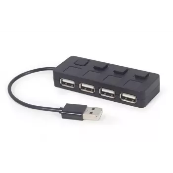 USB 2.0-interfacehub Gembird UHB-U2P4-05 met 4 USB-aansluitingen