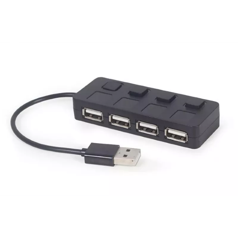 USB 2.0-interfacehub Gembird UHB-U2P4-05 met 4 USB-aansluitingen