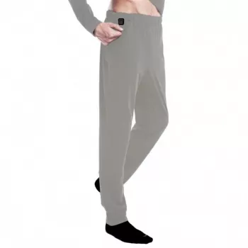 Glovii GP1GM lange onderbroek grijs heren volwassen 6% elastaan 94% polyester