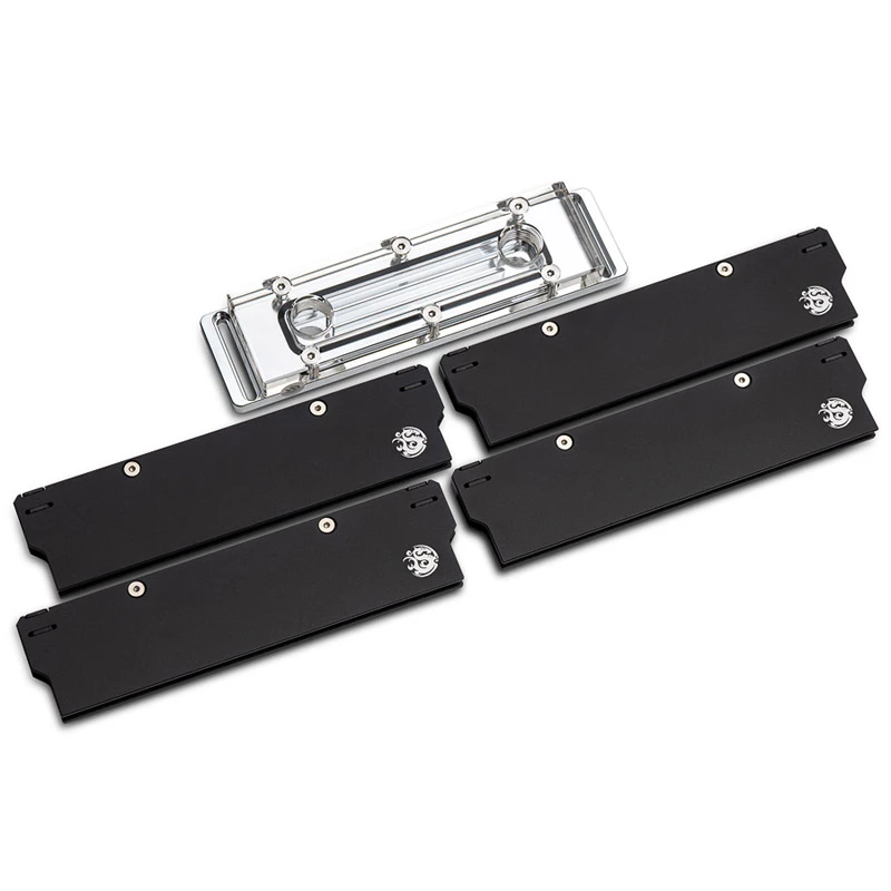 Bitspower Memory Cooler, DDR5, transparant, dubbelzijdig - 4 DIMMS