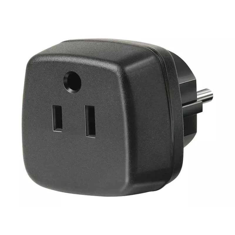 Reisadapter VS, Japan/geaarde stekker, stopcontactadapter zwart