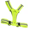 Veiligheids-LED-reflectorvest MACLEAN MCE425 – 360° zichtbaarheid, verstelbare maat