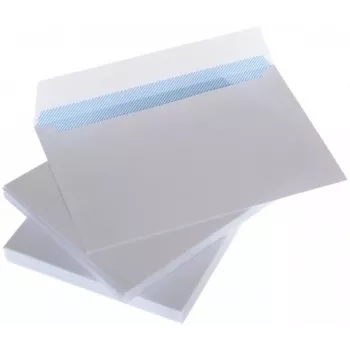 Enveloppen C6 wit met band en binnendruk 114x162 mm 25 stuks