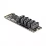 Interne SATA-adapter DELOCK 64241 M.2 (Key B+M) naar 5x SATA met JMicron JMB585, LED-indicatoren, voor pc