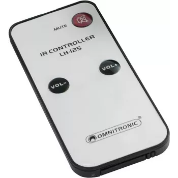Omnitronic afstandsbediening L-125 (model 10355126) – infrarood afstandsbediening voor audioapparatuur
