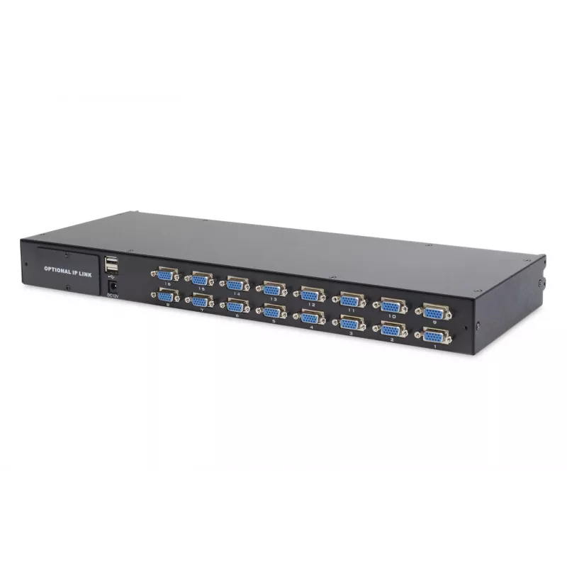 DIGITUS DS-72211-3US 19-inch 16-poorts LCD KVM rackconsole