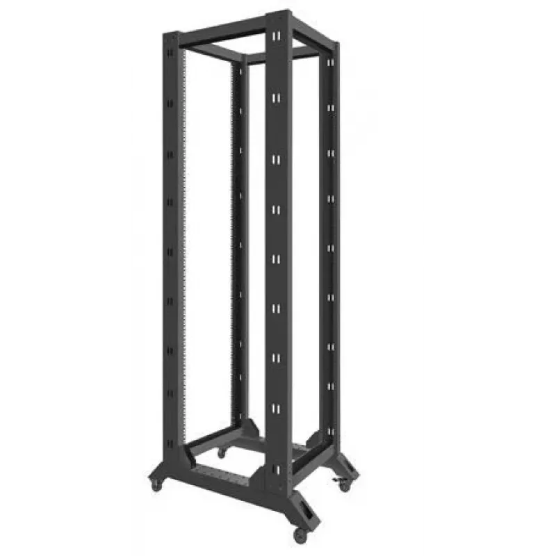 Lanberg OR01-6842-B 19-inch open rack, 42U, 600x800 mm, zwart