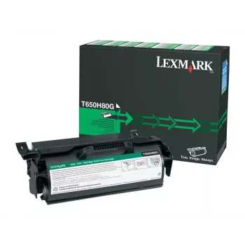 Toner Lexmark T650H80G 30000 pagina's zwart
