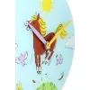 NeXtime klok 8812 Jump for joy, Ø30 cm, wandklok, blauw/meerkleurig