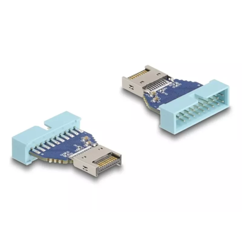 DeLOCK USB-adapter pinheader mannelijk naar interne USB Type-E Key A mannelijk 10 Gbit/s