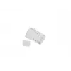LANBERG RJ-45-stekker PLU-6000 voor Cat6 U/UTP-kabel, transparant/wit, 100-pack